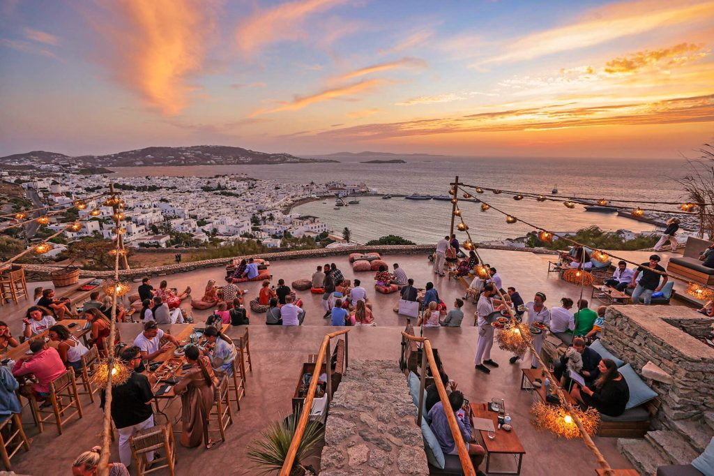 Reservations 180° Sunset Bar Mykonos